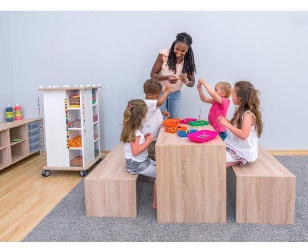 EduCasa Stapel Bankenset – 3 stuks Berken