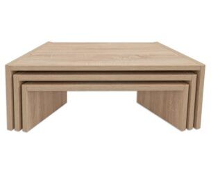 EduCasa Stapel Bankenset – 3 stuks Berken foto 2