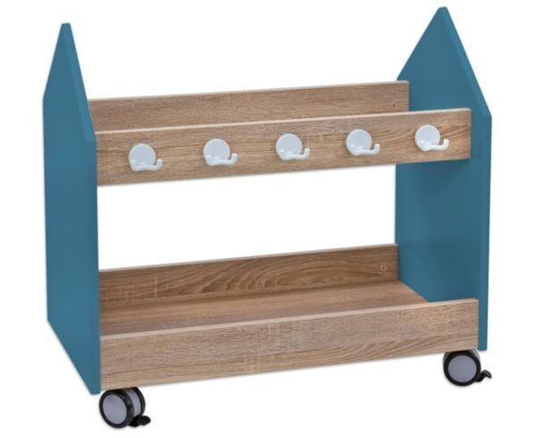 EduCasa verrijdbare kapstok klein petrol