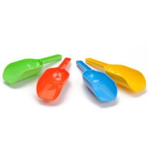 Zandbak speelgoed rond schepje 23 cm – assorti