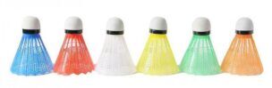 Gekleurde Badminton Shuttles 6 stuks