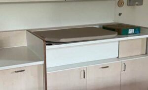 Aankleedkussen 99 x 72 x 4 cm, Kleur: Boltaflex Naturel