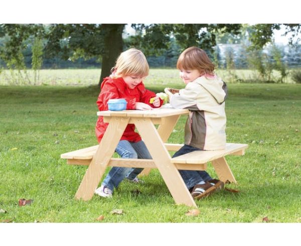 Picknicktafel voor kinderen vurenhout foto 2