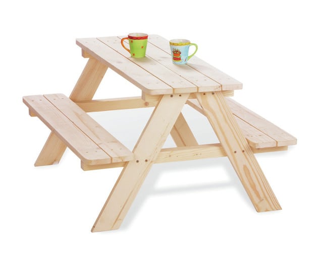 Picknicktafel voor kinderen vurenhout