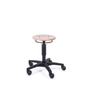 Kruk Taboeret beuken in hoogte verstelbaar