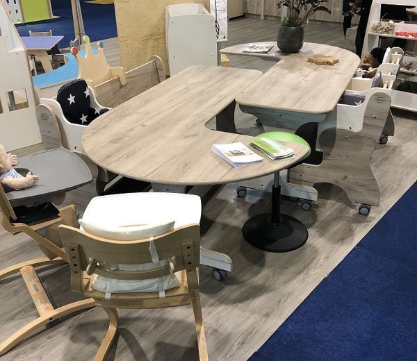 Hoogzit Ergo J-tafel Set 180 cm – Grey Craft Oak