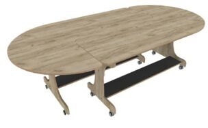 Hoogzit Ergo J-tafel Set 180 cm – Grey Craft Oak
