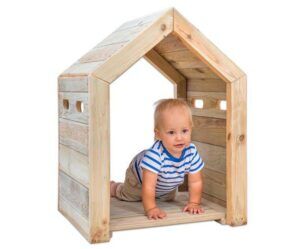 Houten speelhuis buiten – Klein