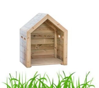 houten speelhuis buiten