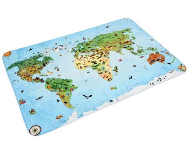 Speelkleed Wereldkaart – Landkaart Super Soft 180 x 130 cm foto 2