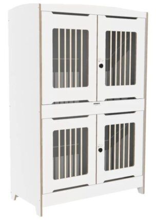 Duoslaper Top-line met draaihek 124 x 62 x 188 cm – Wit