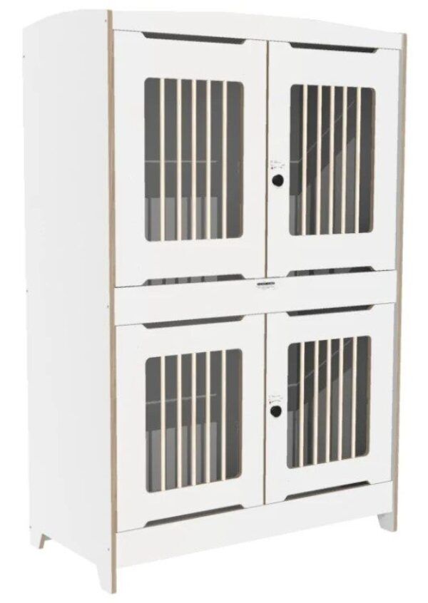 Duoslaper Top-line met draaihek 124 x 62 x 188 cm – Wit