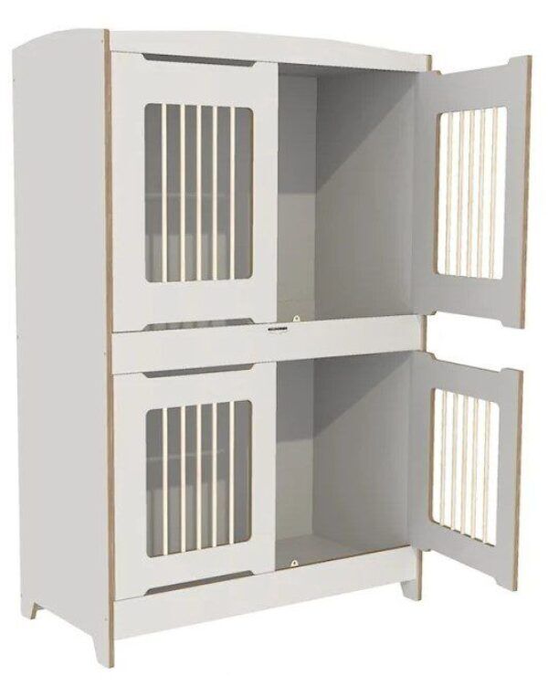 Duoslaper Top-line met draaihek 124 x 62 x 188 cm – Wit