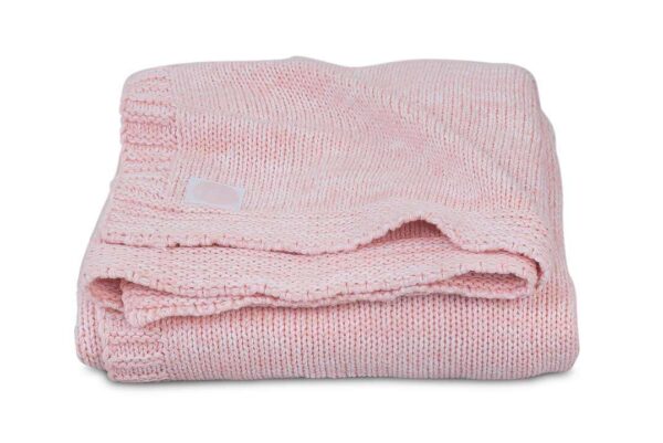 Jollein Deken Melange Knit Soft Pink – 75 x 100 cm foto 1