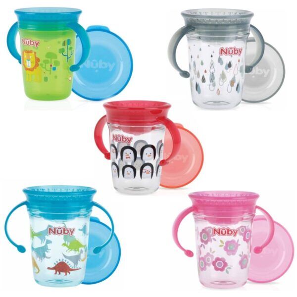 Nuby 360° anti-knoeibeker – 360 graden beker Assorti