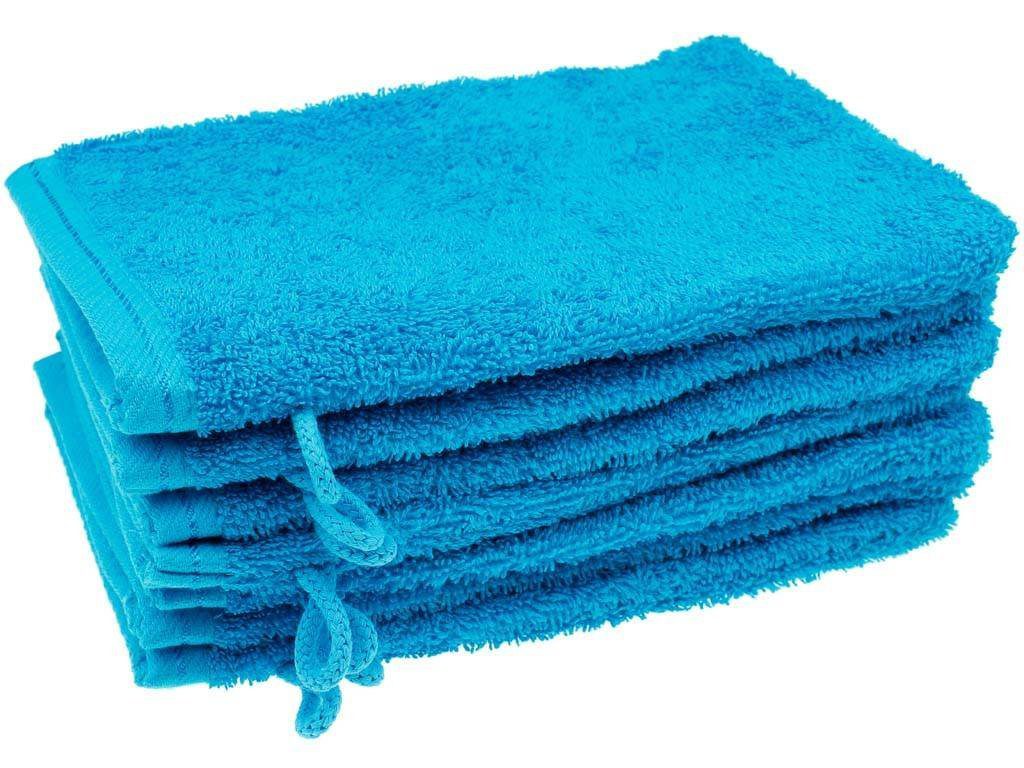 Washandje 100% Katoen - Aqua Blauw