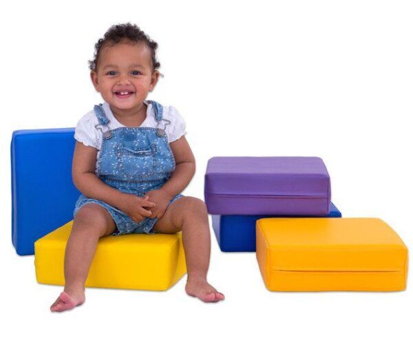 Zitkussens Regenboog Inclusief opbergrek – 10 stuks