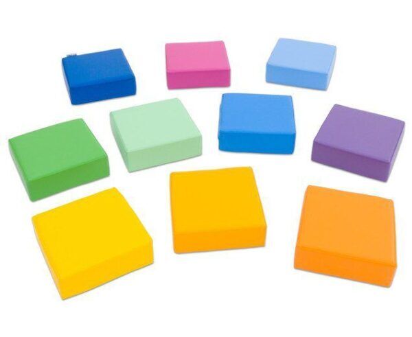 Zitkussens Regenboog Inclusief opbergrek – 10 stuks