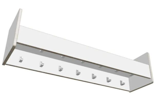 Kapstok met legplank 12 haken