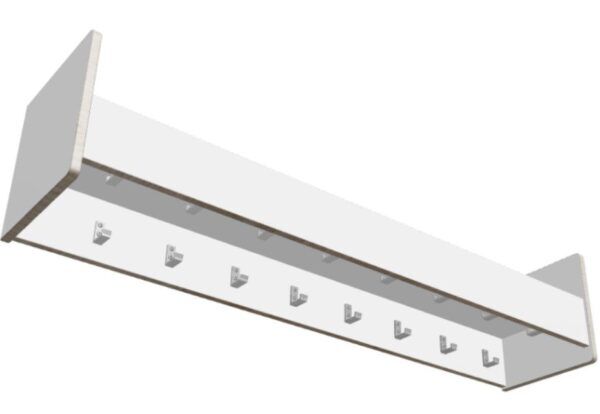 Kapstok met legplank 21 haken