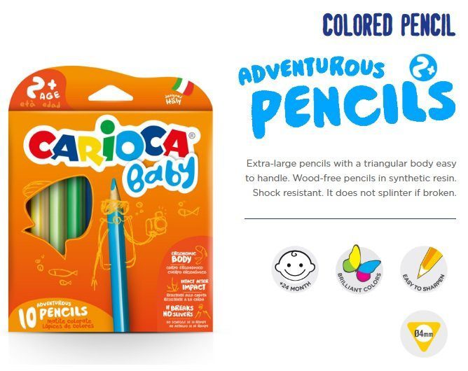 Carioca Baby Pencil Potloden 2+, 10 stuks