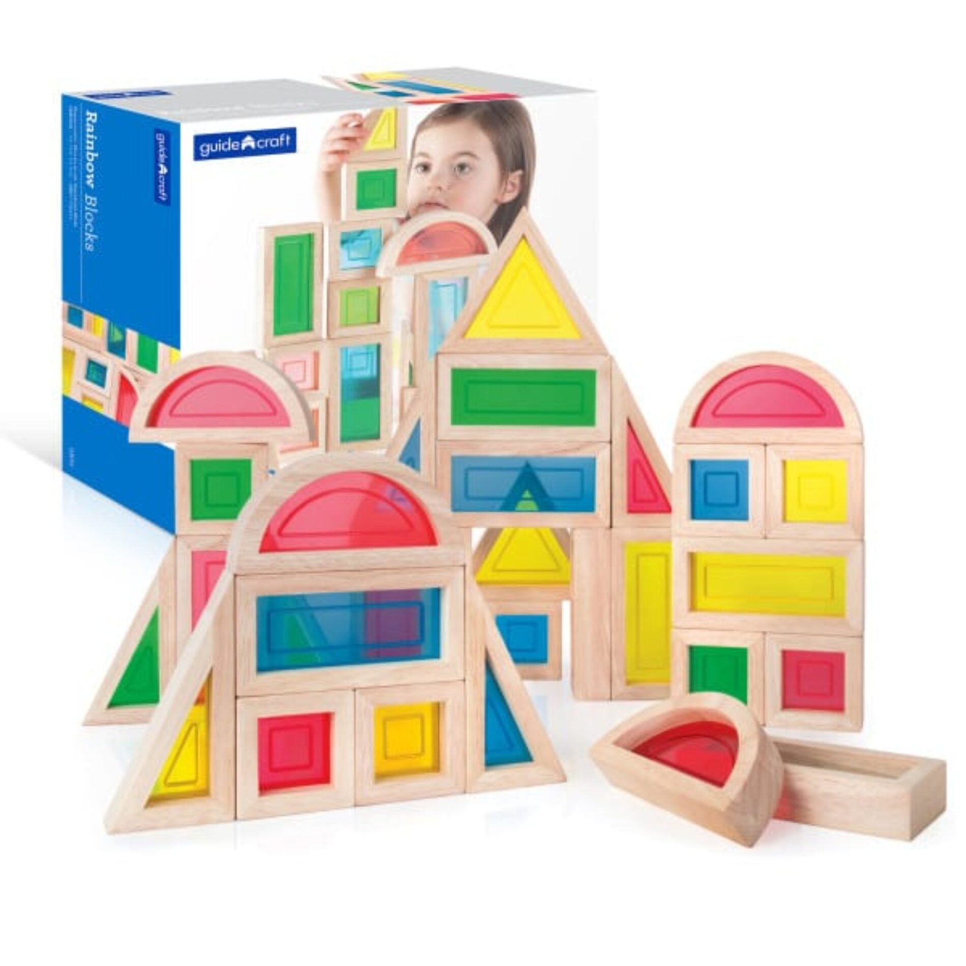 Guidecraft Regenboog Blokken - 30 stuks