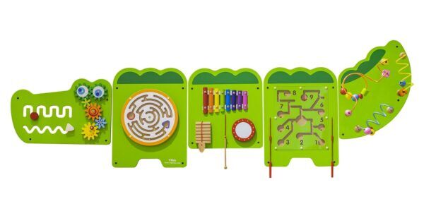 Krokodillenmuurspel Wandspeelbord – Ontdek Wandelementen 5 delig