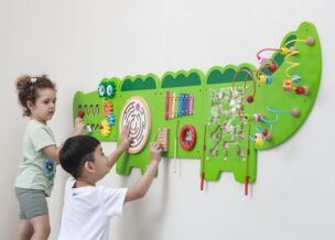 Krokodillenmuurspel Wandspeelbord – Ontdek Wandelementen 5 delig foto 2