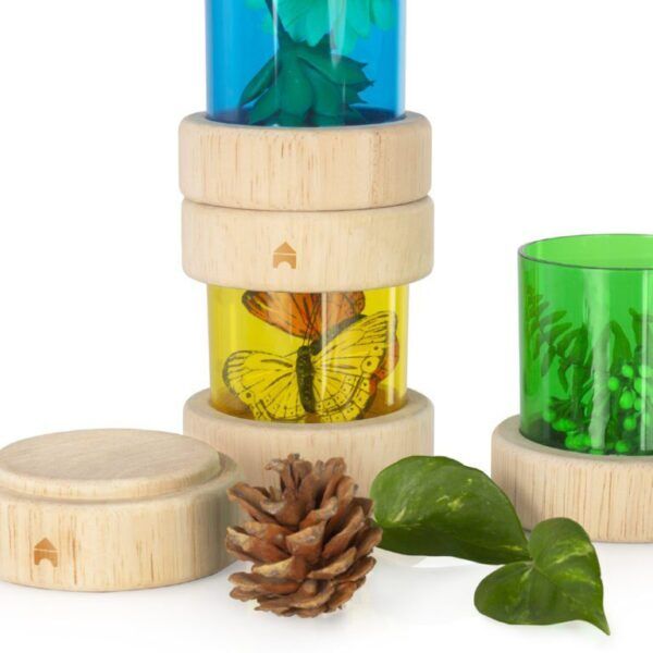 Guidecraft Natuurlijke Schatbuizen Primaire kleuren