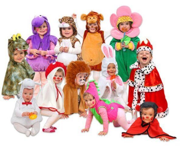 Kinder Verkleedset, 12 stuks (t/m 2 jaar)