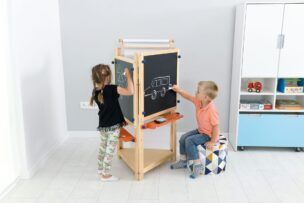 3-zijdige schildermuur van hout foto 2