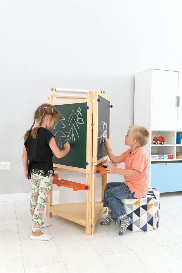 3-zijdige schildermuur van hout