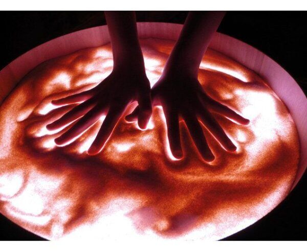 Lichttafel met zand