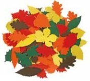 Ribbelkarton Herfstbladeren in verschillende kleuren