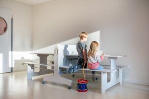 Dubbele wandtafel opklapbaar (6 – 10 jaar)