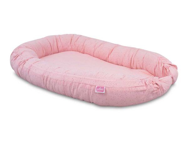 Jollein Babynestje Mini dots blush pink – mini stipjes roze