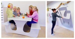 Opklapbare Wandtafelset Groot (6 – 10 jaar)