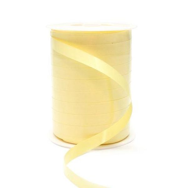 Cadeaulint – Krullint Vanille geel 10 mm x 250 meter foto 1