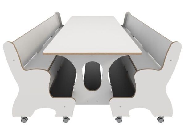 Hoogzit Ergocombi Dubbel 220 cm – Wit