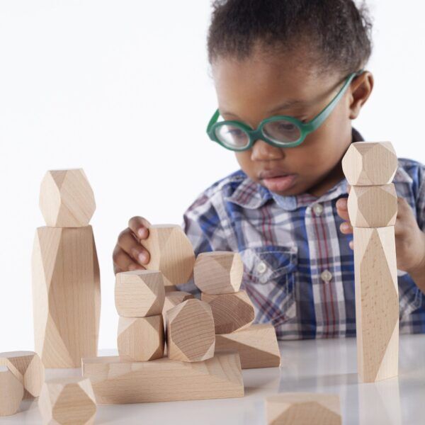 Guidecraft Hout stapelaars – Staande Stenen