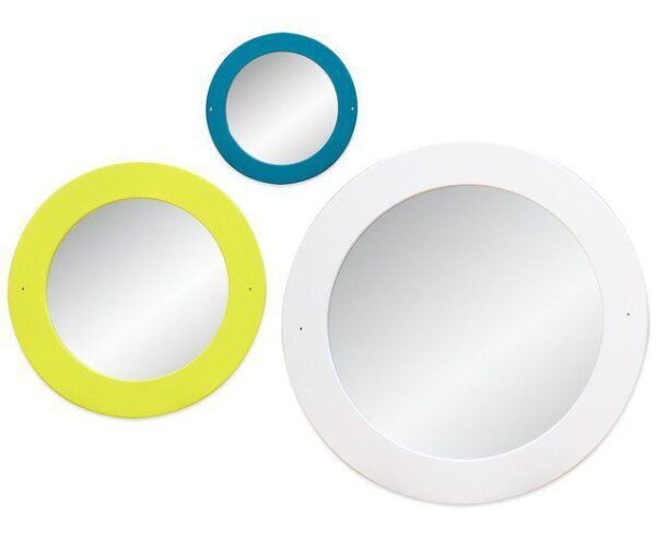 EduCasa ronde wandspiegel maat S – Petrol