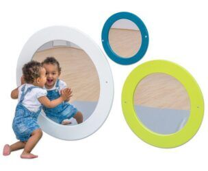 EduCasa ronde wandspiegel maat S – Petrol foto 2