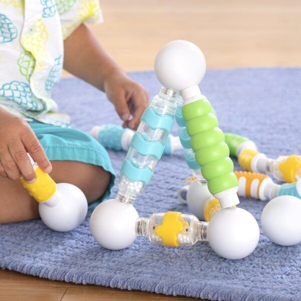 Guidecraft Grippies® Shake, Build and Curve – Set 70 stuks