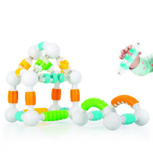 Guidecraft Grippies® Shake, Build and Curve – Set 70 stuks foto 2