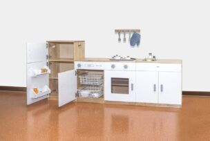 Luxe Speelkeuken Wit – 4-delig met Vaatwasser