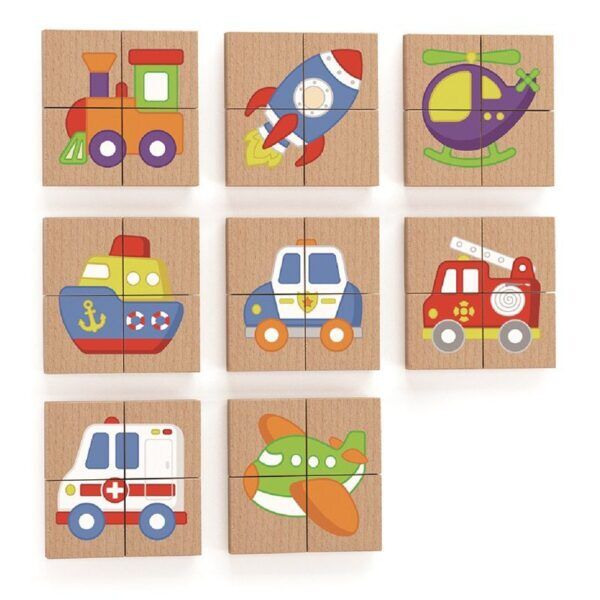 Magneetpuzzel Voertuigen – 32-delig