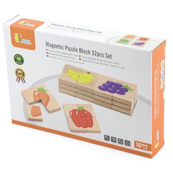 Magneetpuzzel Fruit – 32-delig