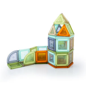 Guidecraft PowerClix® Solids Natural – Set 70 stuks foto 2