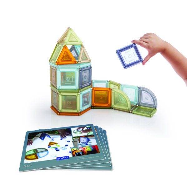 Guidecraft PowerClix® Solids Natural – Set 70 stuks