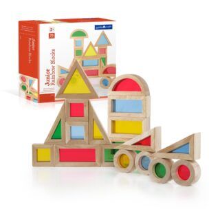Guidecraft Regenboogblokken Junior – Set 20 stuks foto 2
